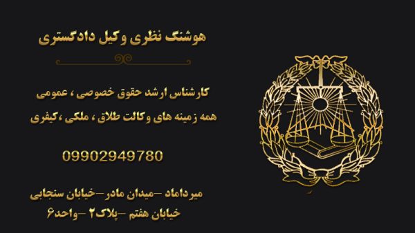 هوشنگ نظری وکیل دعاوی ثبتی در میرداماد تهران